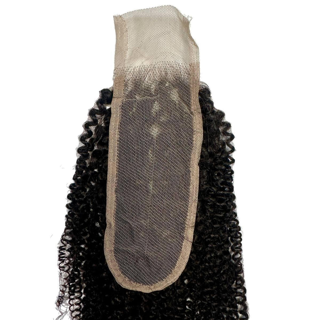 Afro Kinky 2x6 Transparent Lace Human Hair Closure