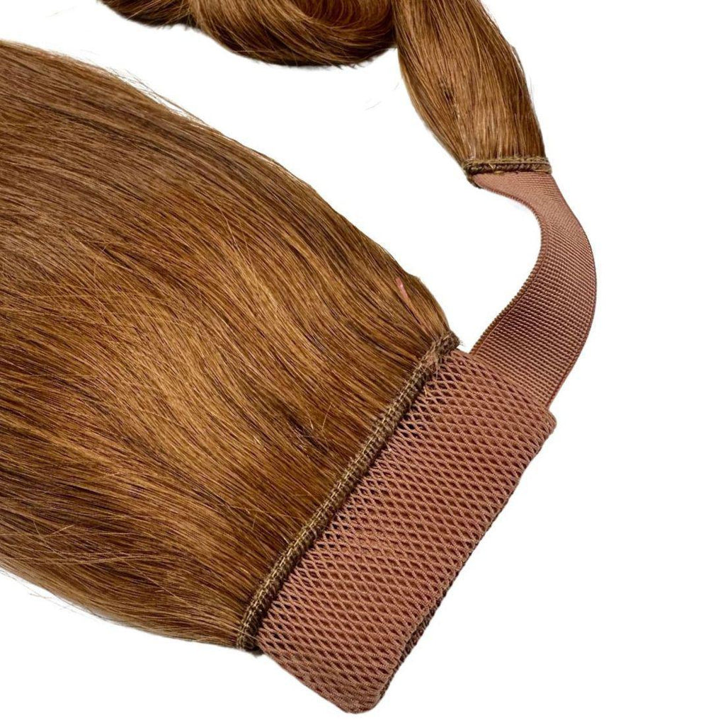Auburn 100% Human Hair Ponytail Extension