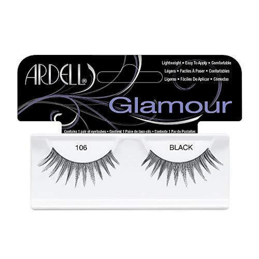 Ardell Glamour Eye Lashes, 106 Black