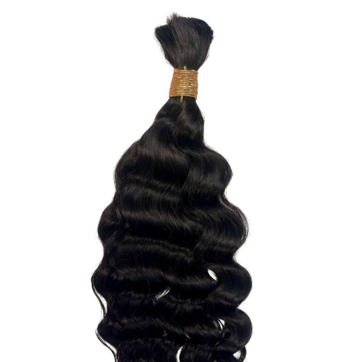 Beach Wave Bulk 100% Human Braiding Hair